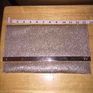 Glitter gold clutch